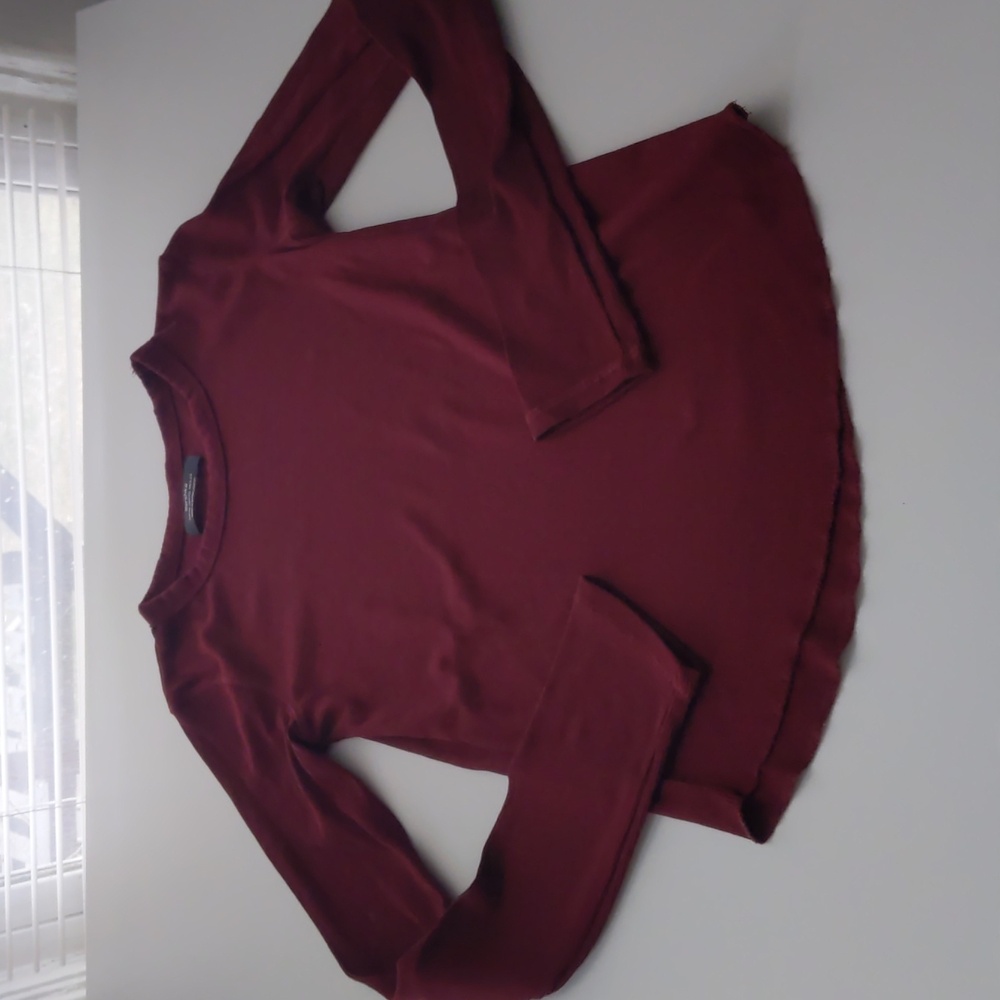 Bershka Ribber long sleeve tee XS